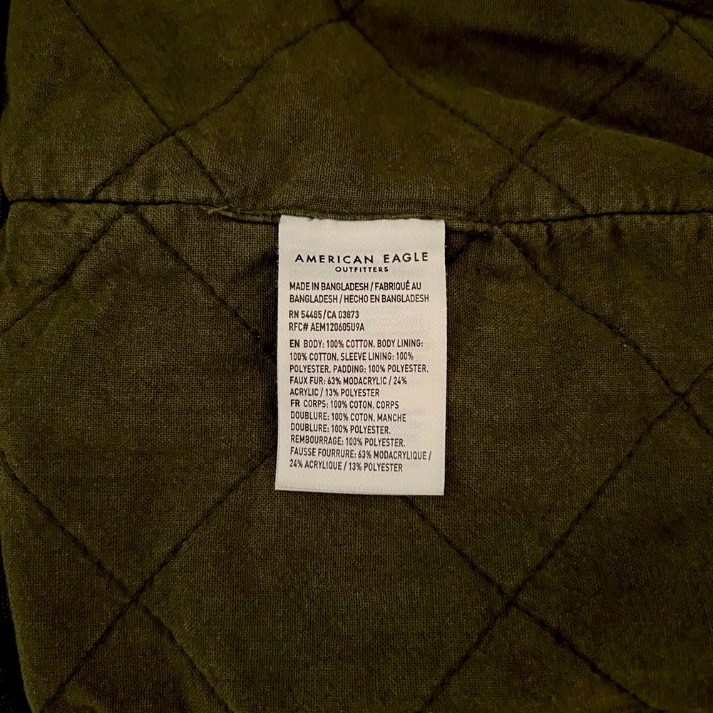 American Eagle Zip/Snap Button Up Hooded Jacket W… - image 5